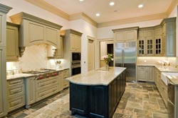 Granite kitchen green cabinets - Fate TX Fate TX